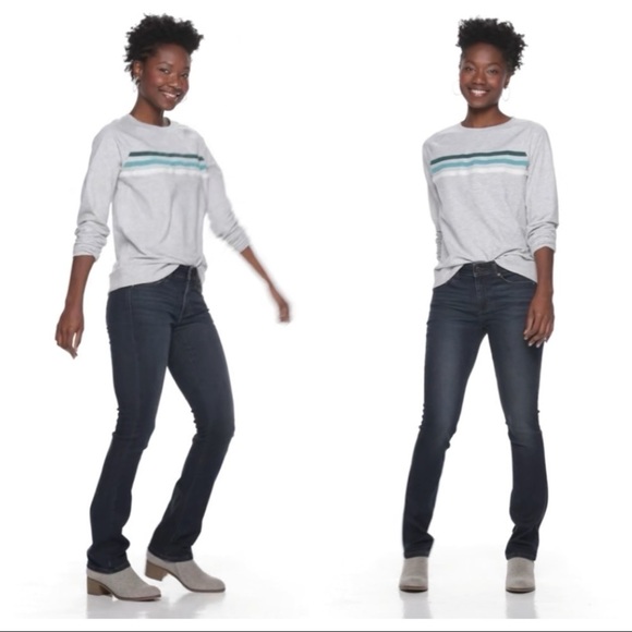 Sonoma Goods For Life™ Midrise Curvy Bootcut Jeans - Picture 1 of 11
